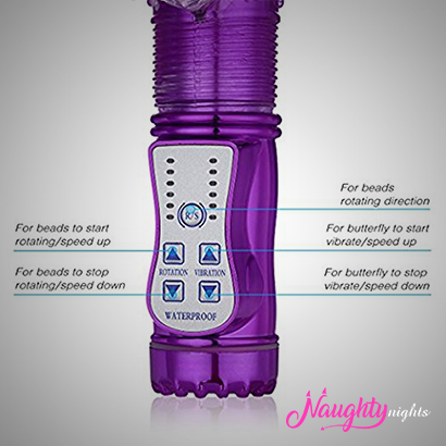 Rechargeable Jack Rabbit Thrusting Dildo Vibrator: Multi-Functional Pleasure Toy for Women