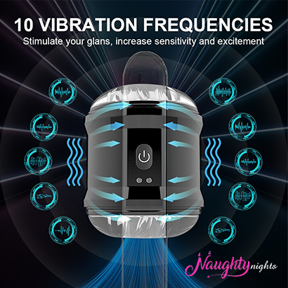 Moksh Vibrating Masturbation Cup for Men with 10 Vibration Modes