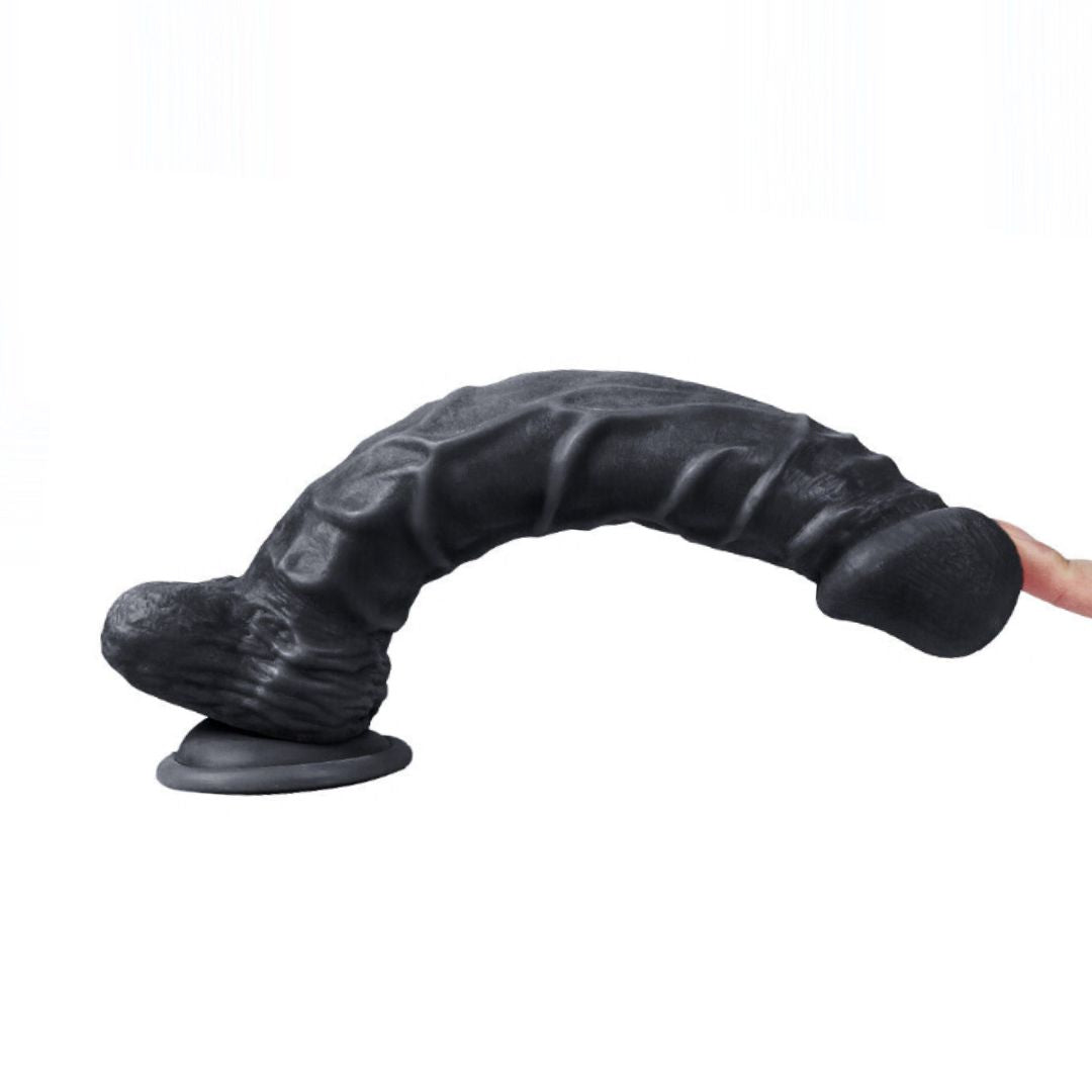 Black Big Size Huge Silicone King Kong Dildo For Women With Suction Cup