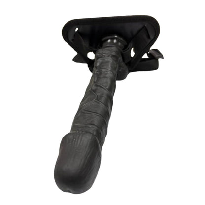 Black Silicone Dildo With Strap Belt