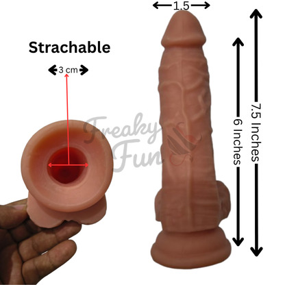 Mars Realistic Hollow Strap Dildo